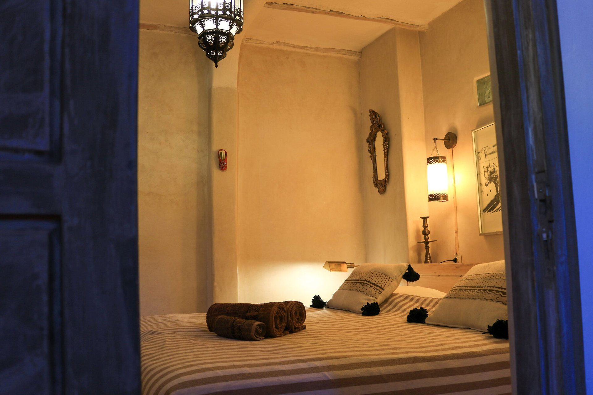 Chambre rideau bleu — Irocha, Tisselday